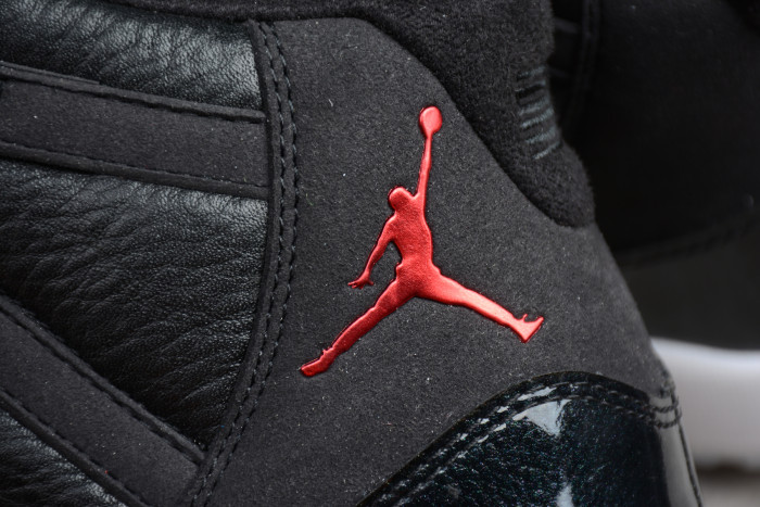 Air Jordan 11 Retro BP "72-10" black mens 378037-002