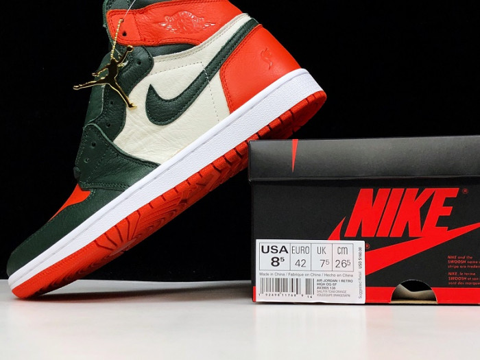 SoleFly x Air Jordan 1 Retro High OG Sail/Fir-Team Orange AV3905-138