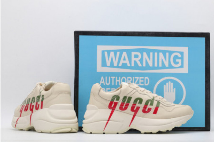 G*u*i rhyton leather sneaker